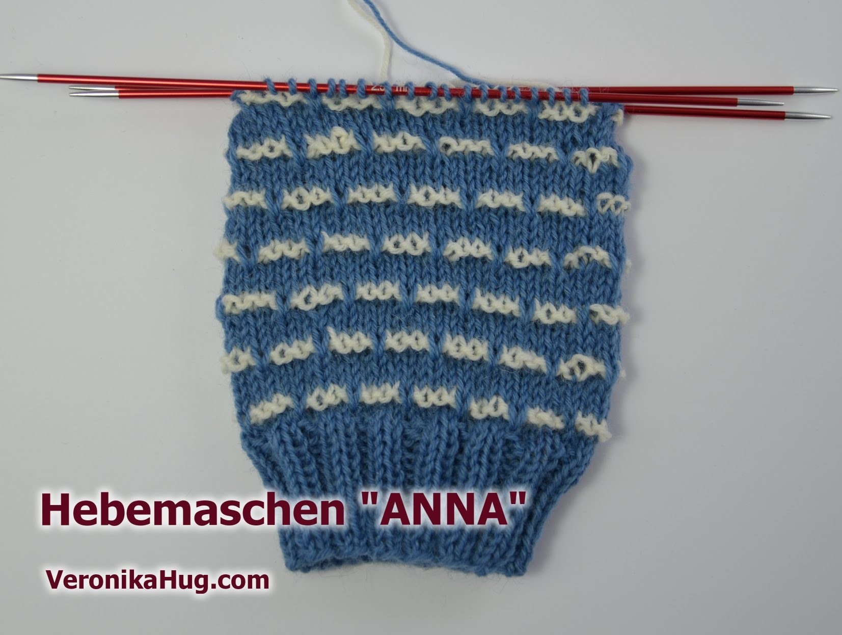 Socken stricken - Sockenmuster Hebemaschen ANNA - Veronika Hug