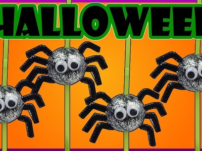 DIY Halloween Party | Spinnen Strohhalme. Röhrchen basteln | Drinking straws with spiders