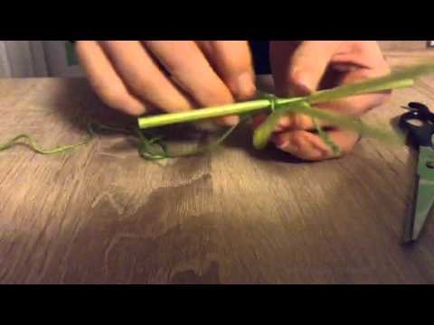 Stern aus Strohalmen basteln