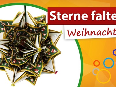 ★ Sterne falten Weihnachten ★ Sternendekoration fürs Fenster - trendmarkt24