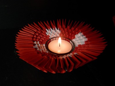 , 1.August Teelicht, 3D Origami