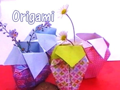 Origami vase Tutorial easy