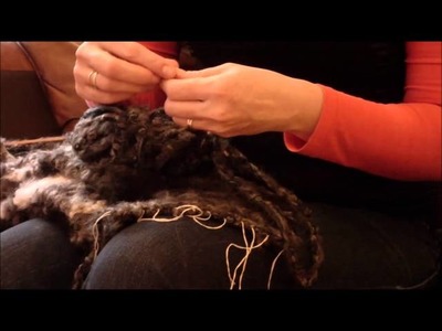 Webstück abnehmen und Endverarbeitung