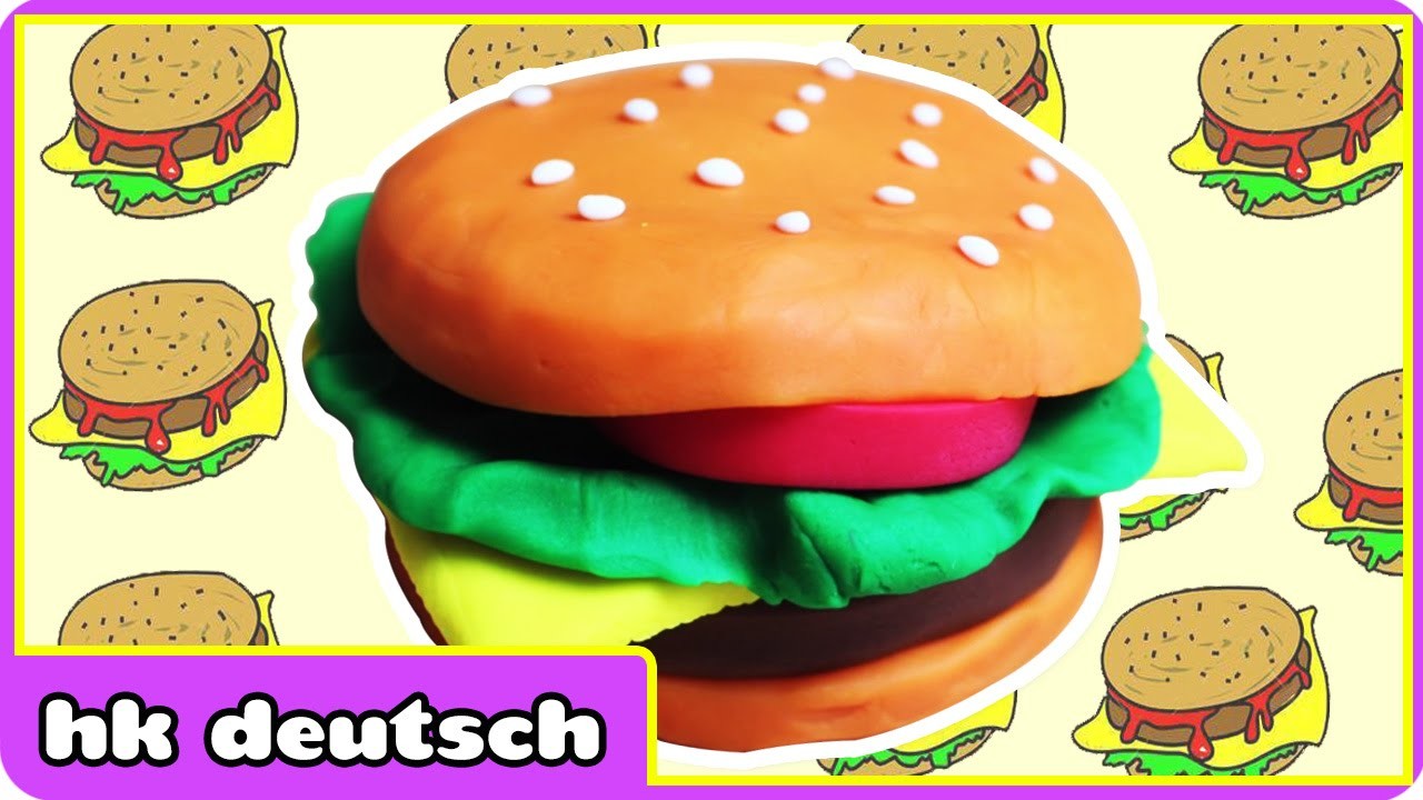 Knete Hamburger | Play Dough Hamburger | Knete Videos durch HooplaKidz Deutsch