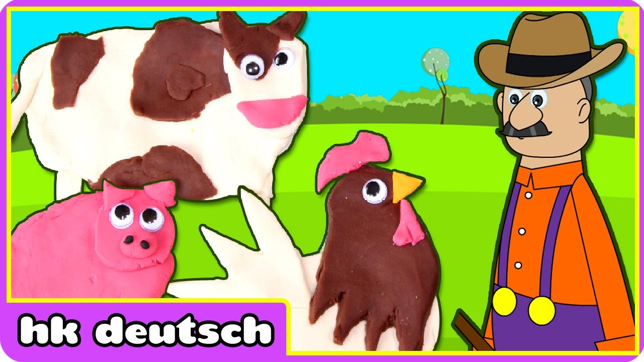 Wie Man Knete Bauernhof Tiere Aus Alte MacDonalds Bauernhof machen | Knete | Play Doh Videos