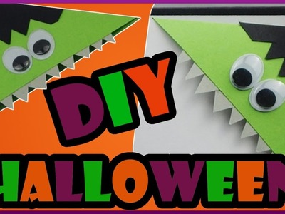 DIY Halloween | Back to school | Bückerecke Lesezeichen Monster | Bookmark monster