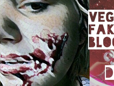 Halloween how to - vegan fake blood Kunstblut DIY + schnell Wunden schminken Tutorial