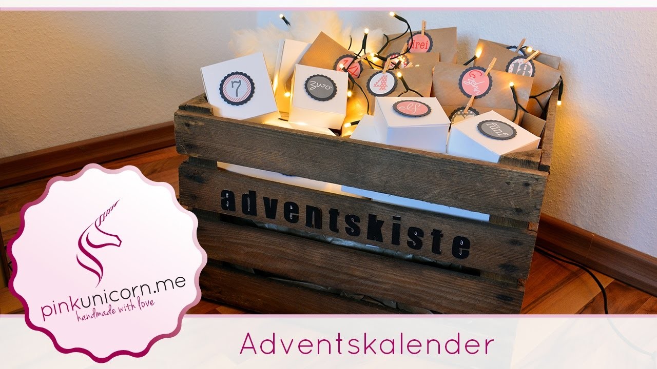 Adventskalender basteln | Weihnachten | DIY Bastelideen | Anleitung | PinkUnicorn.me