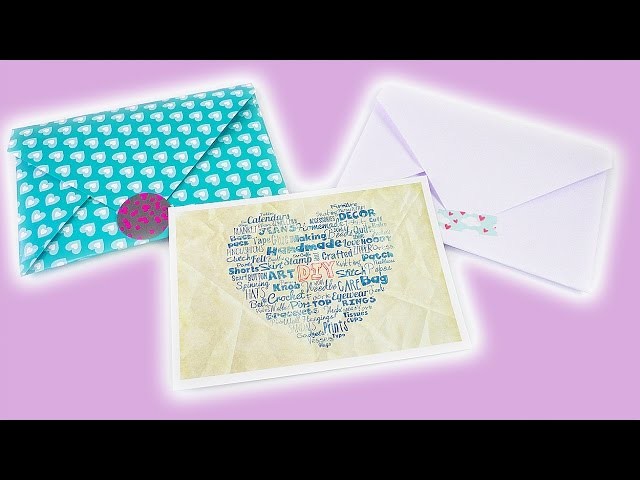 Umschlag selber machen | DIY Idee für Geschenke, Postkarten & Gutscheine | Überraschung & Deko
