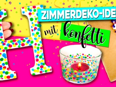 DIY 5 ZIMMERDEKO-Ideen mit KONFETTI EINFACH Konfetti HANDWERK