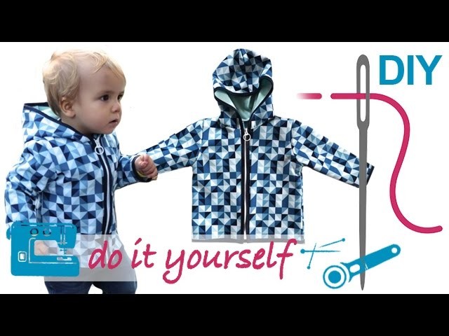DIY Softshell Jacke mit RV nähen für Anfänger –  Grundkurs teilbaren RV einnähen