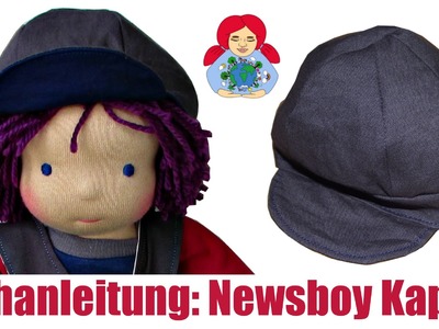 DIY | Newsboy Kappe für Puppen | Sami Dolls Schnittmuster