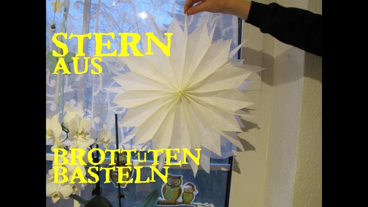 Brottüten-Stern basteln *SUPER LEICHT* DIY