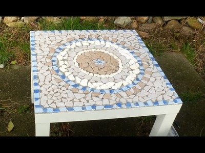DIY-Mosaiktisch aus Fliesenresten| Mandala. oOffenBar