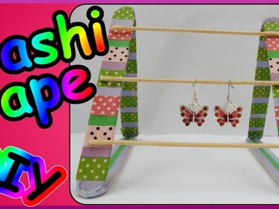 DIY washi tape challenge | Ohrringhalter Schmuckständer | Earring holder Jewellery display