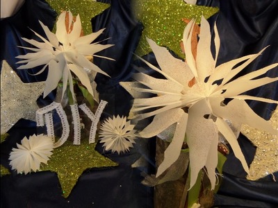 DIY by kekaplauderei: BASTELIDEE Butterbrotpapier -STERN mit Glitzer SELBER MACHEN; Kinder-Basteln