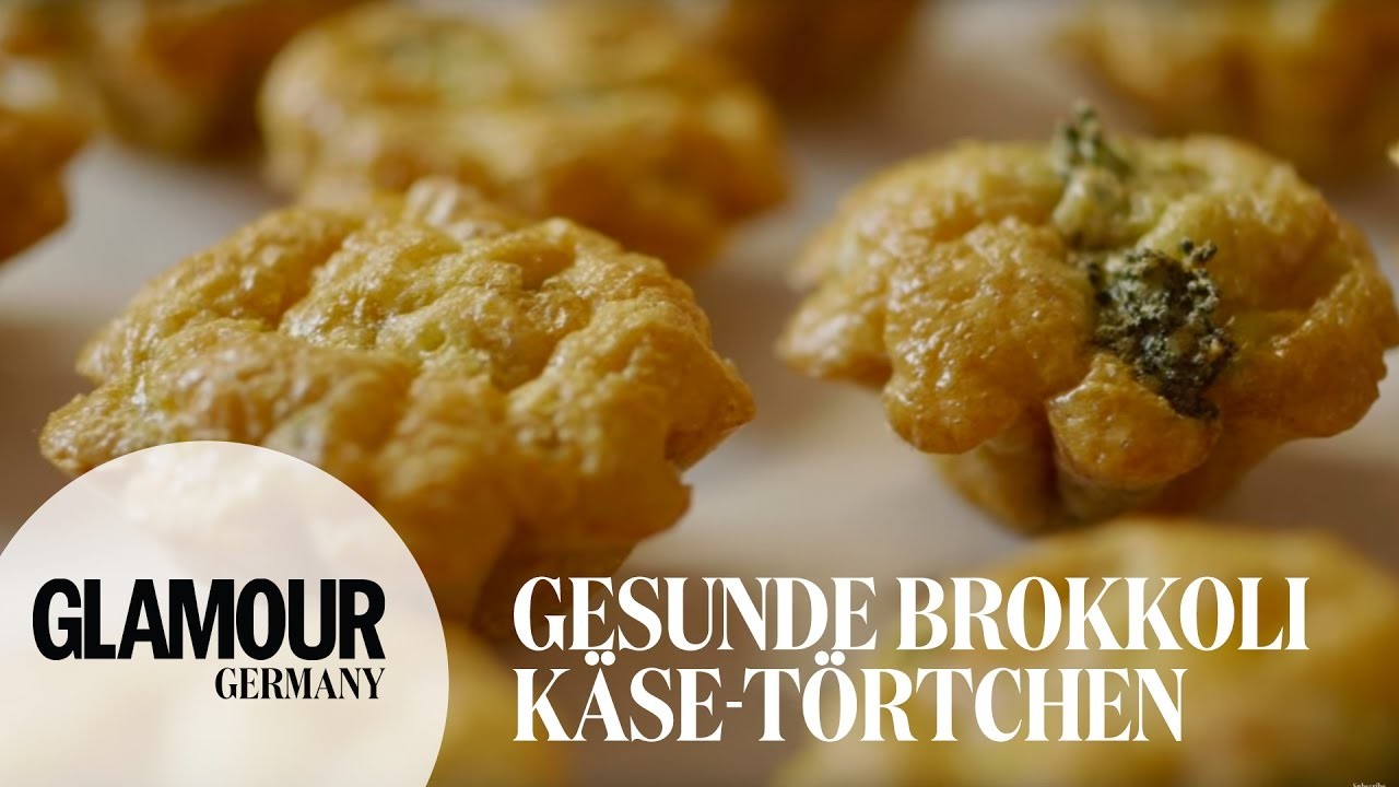 DIY gesunde Brokkoli-Käse-Törtchen I healthy Partysnack. Fingerfood I Treat Yourself Folge #10 