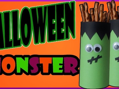 DIY Halloween | Klopapierrollen. Klorollen Monster basteln | Toilet roll monster