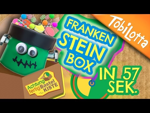 Frankenstein Candy Box | Last MINUTE Halloween DIY | schnelle Bastelidee | Kinderkanal -  AFB 13