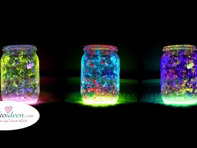 DIY Deko - leuchtende Marmeladengläser (DIY Fairy Glow Jars)
