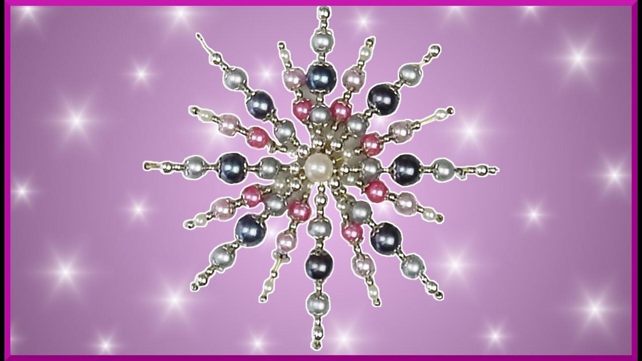 DIY | Weihnachten Baumschmuck Perlen Drahtsterne basteln | Beaded Wire star christmas tree ornament
