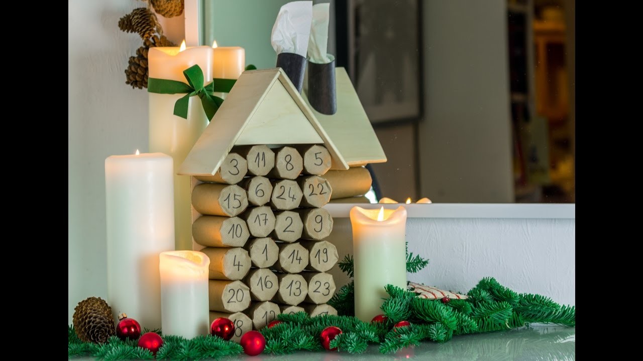 Adventskalender Häuschen 2016 DIY 