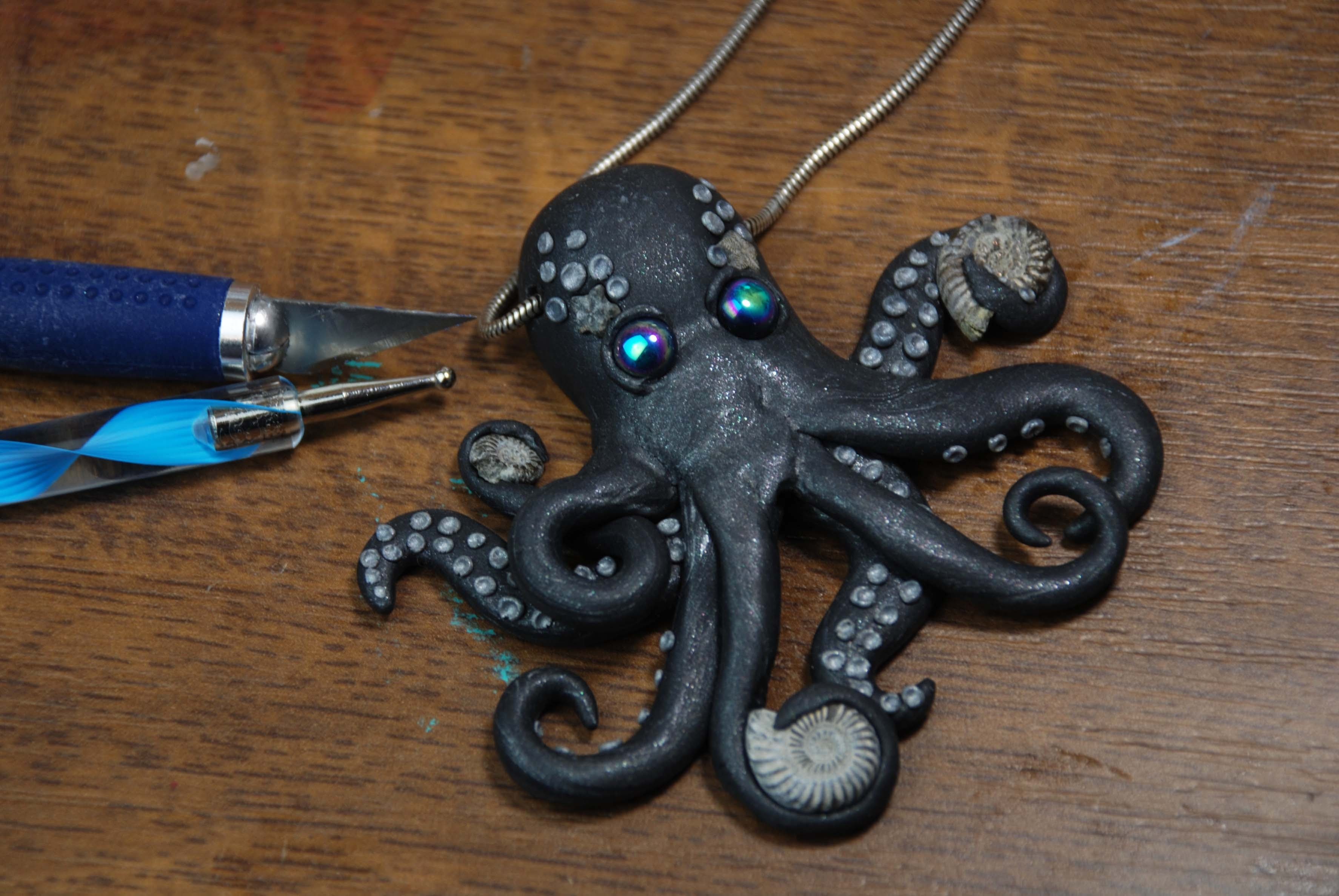 Fimo Halskette - Oktopus