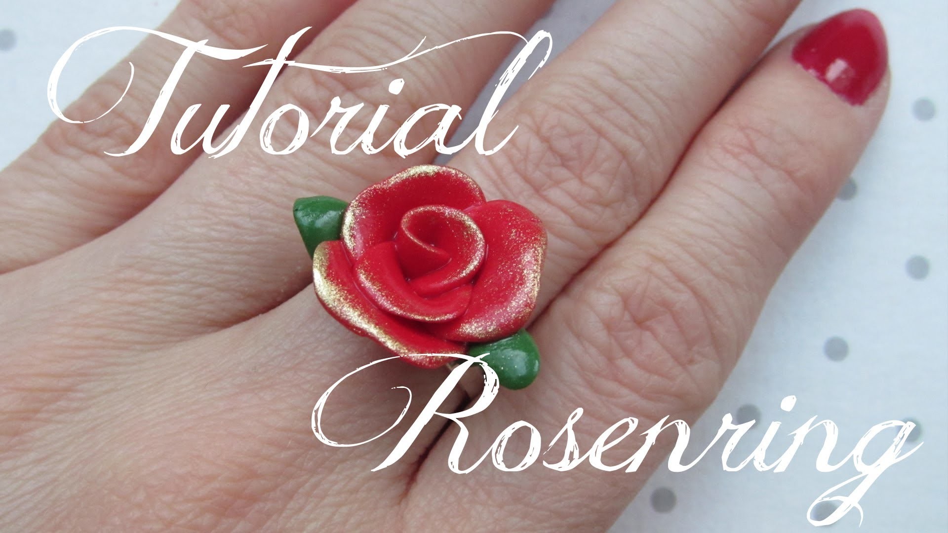 ROSE | Roses on Ring  | FIMO Tutorial