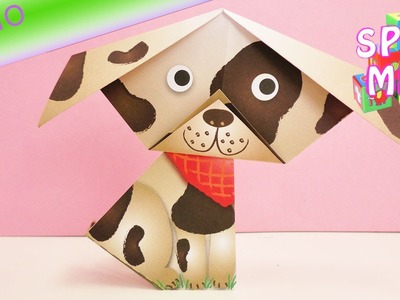 Niedlichen Hund mit Schlappohren falten | einfaches Origami für Kinder | Demo
