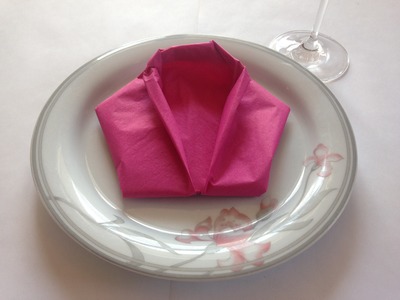 Servietten falten: 'Sakko' für Hochzeit + Geburtstag
