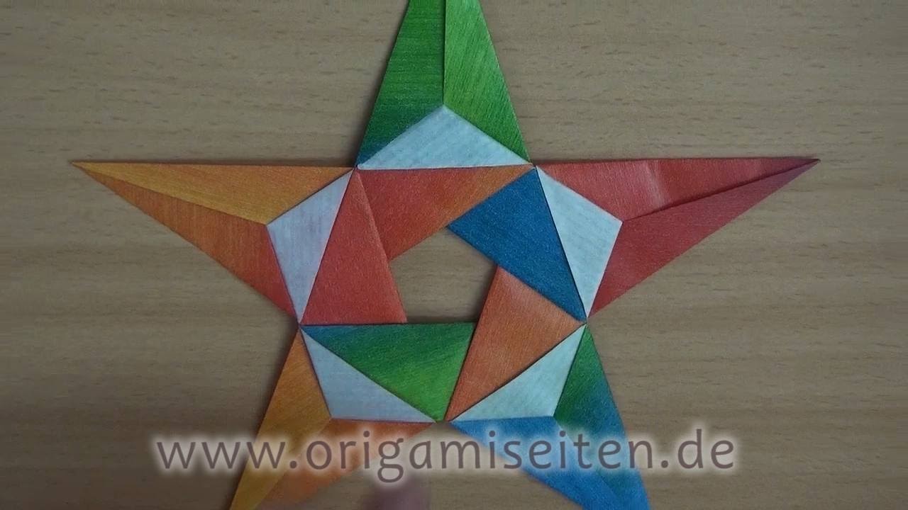 Stern ISABELLA, Anleitung für ein Origami-Pentagramm (Carmen Sprung)