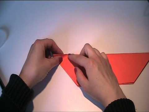 Origami Anleitung - ein Vogel aus Papier falten