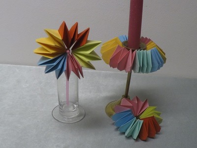 Papierblumen basteln für eine schöne Tischdeko ❁ Deko Ideen mit Flora-Shop