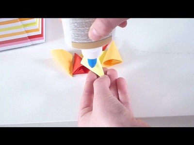 Origami blumen falten