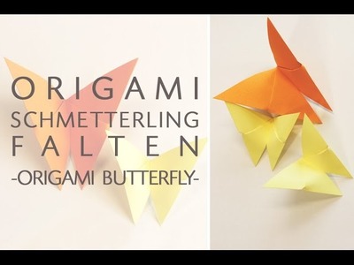 Origami Schmetterling falten - Anleitung - Frühlingsdekoration - Talu.de