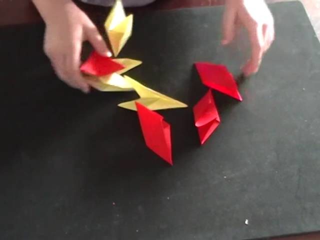 Origami Stern falten