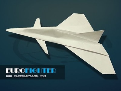 Papierflieger selbst basteln. Papierflugzeug falten - Beste Origami Flugzeug | Eurofighter