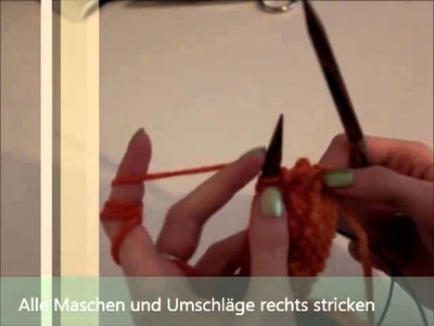 Rüschenschal stricken  Anleitung (DIY)