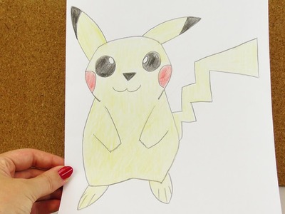 Wie zeichnet man Pikachu | süßes Elekro Pokemon zum Nachmalen | Anleitung zum Malen - How to draw