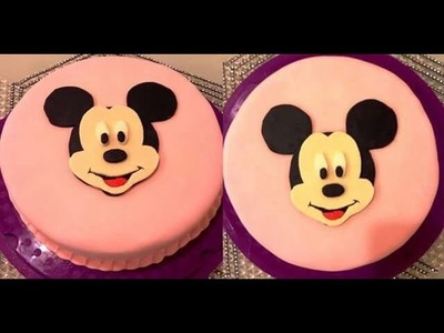 DIY: Micky Maus Torte.Motivtorte.Geburtstagstorte.micky mouse cake