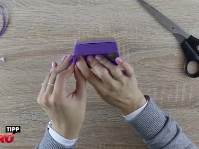 LIBRO Tipp: Kleines Päckchen mit Lasche für Nachrichten oder Geldgeschenke - DIY Tutorial.Anleitung