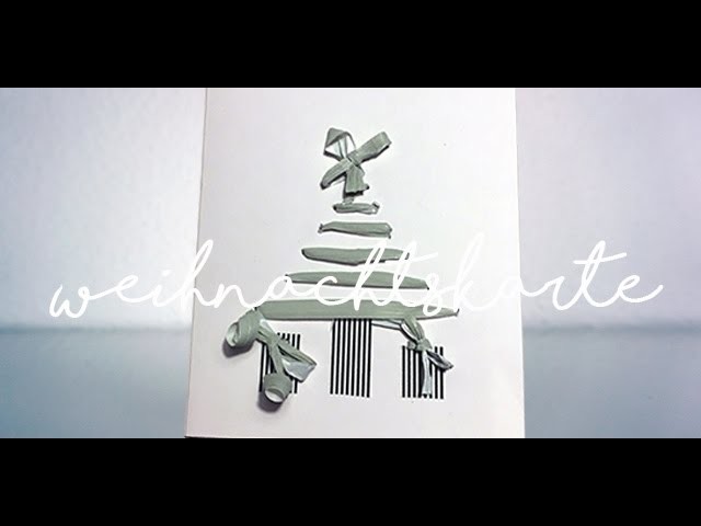 DIY I Weihnachtskarten selber basteln einfach I Idee no.16