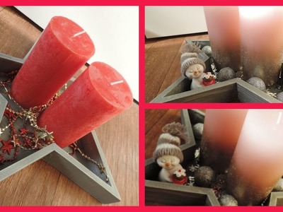 DIY Weihnachtsgeschenk.-deko mit Kerzen | schnell & einfach | Frau Farbenfroh