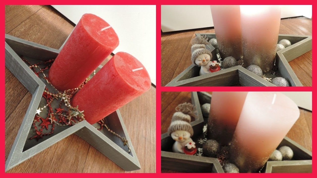 DIY Weihnachtsgeschenk.-deko mit Kerzen | schnell & einfach | Frau Farbenfroh