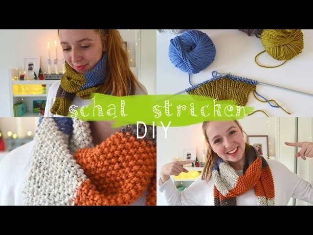Perlmuster Schal selber stricken | Anleitung für Anfänger | DIY