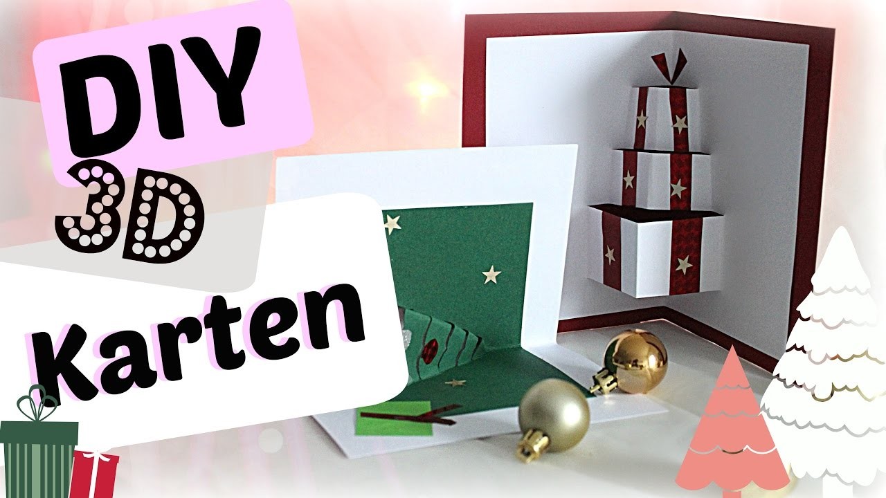 Weihnachtskarten selber basteln I Weihnachtsgeschenke I Christmas Card DIY