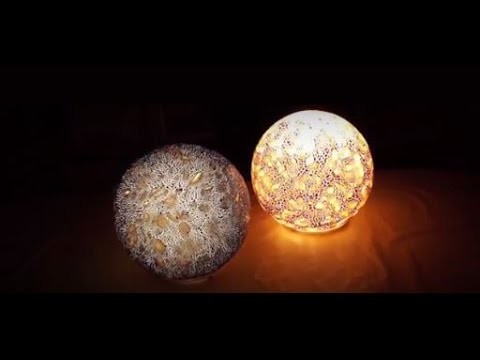 DIY: Kugellampe mit Viva Decor Facettenlack gestalten