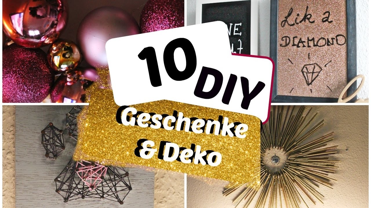 10 DIY Geschenke oder Deko ideen für Weihnachten - DIY GIFT OR DECORATION