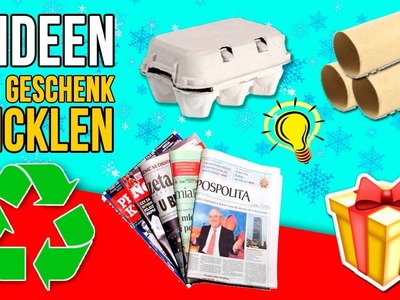 DIY GESCHENKVERPACKUNG! * 5 IDEEN für ein GESCHENK WICKELN