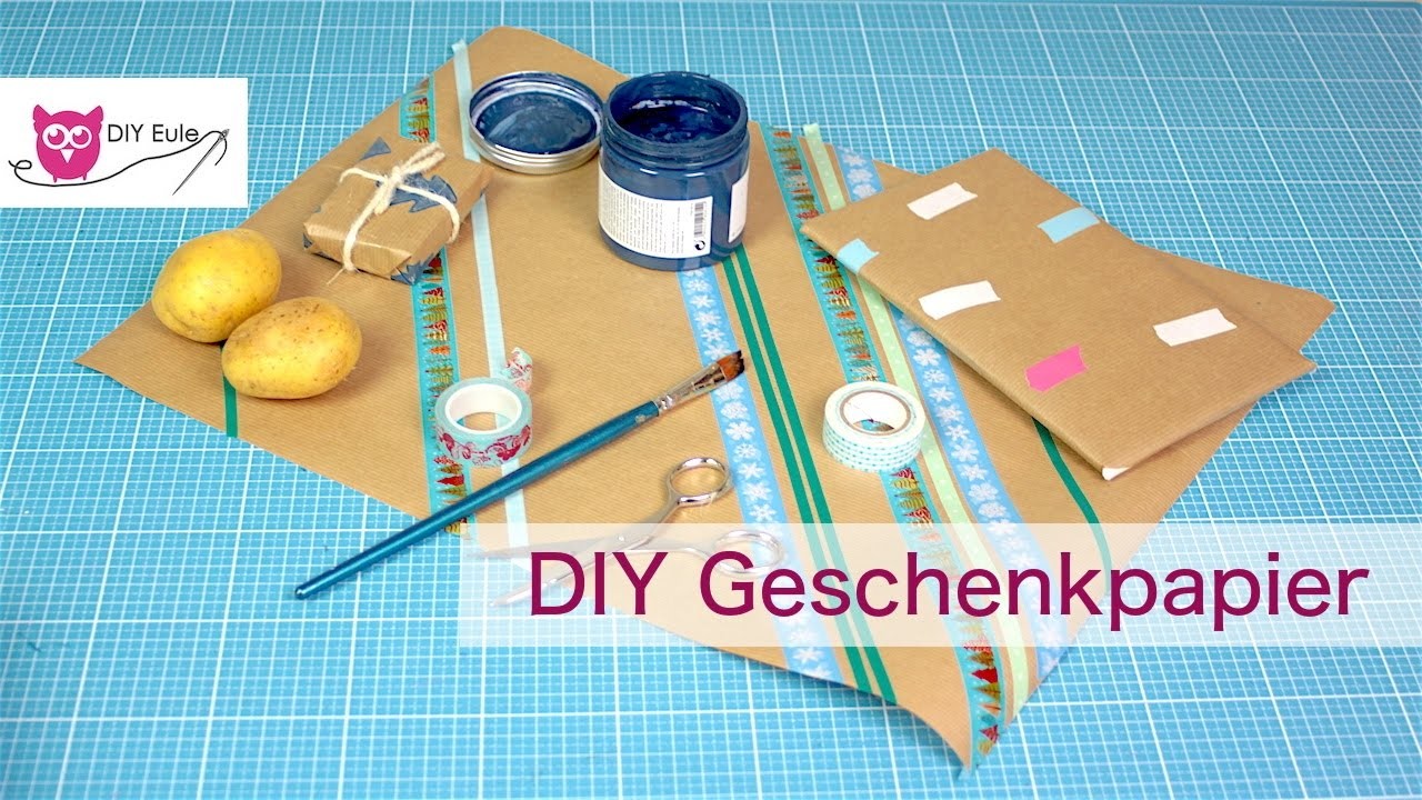 DIY Geschenkpapier & VERLOSUNG Garn Set
